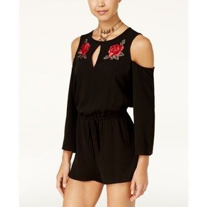 Rose Bebop Cold Shoulder Rose Romper